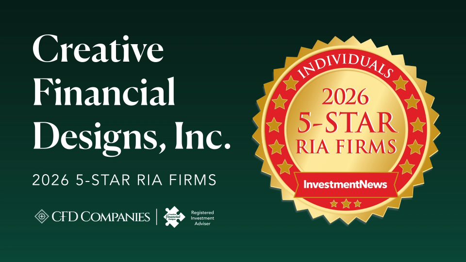 Creative Financial Designs in InvestmentNews 2026 5-Star RIA List